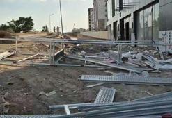 Elazığ’da iskele çöktü: 2 işçi yaralı