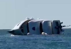 Yapımı tamamlanıp sahibine teslim edilen lüks yat, 15 dakika sonra battı