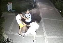 Oğluyla kavga eden çocuğu darbetti; o anlar kamerada