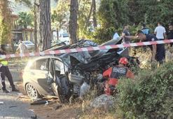 Muğla'da otomobil, ağaca çaptı: 1 ölü, 1 yaralı