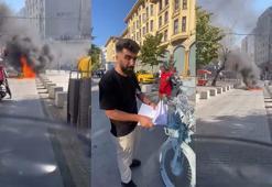 Fatih’te trafikten men edilen motosikletini ateşe verdi; 'Sinirle yaktım'