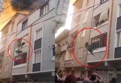 Yangında 3’üncü kattan atlayan babaanne ile aşağı atıp kurtardığı torunu taburcu oldu