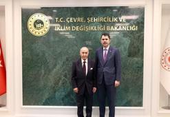 Bakan Kurum, eski TBMM Başkanı Çetin ile görüştü