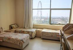 Otel konforunda deniz manzaralı yurt