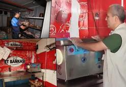 Kurulan düzenekle bozuk etlerin kıymaya karıştırılıp satıldığı iş yeri kapatıldı