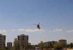 Ambulans helikopter, kalp krizi geçiren hasta için havalandı