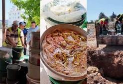 Hatay’da 800 kilo bozuk turşu imha edildi