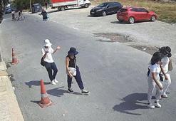 Dikkat çekmemek için şık giyinip, şapka ve gözlük takan hırsızlık şüphelisi 3 kadın yakalandı