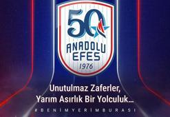 Anadolu Efes Spor Kulübü, 50'nci sezonuna 50'nci yıl logosu ile başlıyor
