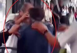 Belediye otobüsüne önce binme kavgası kamerada