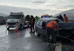 Düzce’de otoyolda zincirleme kaza: 1 ölü, 2 yaralı