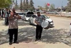 Direksiyon sınavını kazandı, sevincini davul- zurna eşliğinde kutladı; o anlar kamerada