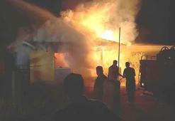 Sünnet düğününün düzenlediği bağ evinde çıkan yangın, ormana sıçramadan söndürüldü