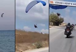 Mersin'de 2 ayrı paraşüt kazası; biri tabelaya takıldı, diğeri denize düştü