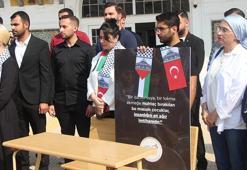 Gazzeli çocuklar, boş sıralarda anıldı