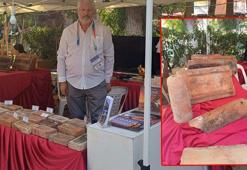 1200 çeşit tuğla ve yaklaşık 350 kiremitten koleksiyon