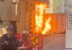 Zeytinburnu'nda binada doğal gaz kaçağı nedeniyle yangın çıktı