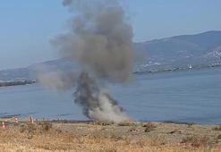 İznik Gölü sahilinde bulunan el bombası imha edildi