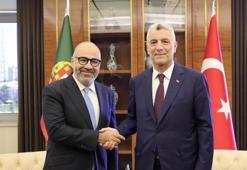 Bakan Bolat, Portekizli Bakan Miguel Pinto Luz ile görüştü
