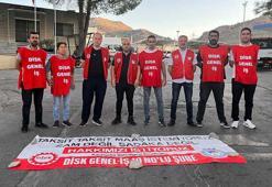 Karşıyaka'da işçiler, ana şantiye ve temizlik işleri şantiyesinde iş bıraktıklarını duyurdu