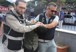 Eşini sokak ortasında darbeden şüpheli adliyede