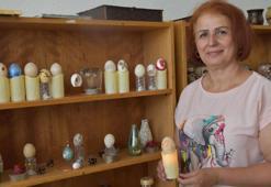 Yumurta kabuklarından süs eşyası yapıp satıyorlar