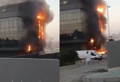 Avcılar'da fabrikanın dış cephesinde çıkan yangın söndürüldü