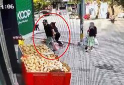 El ele geldikleri marketten kavurma çaldılar; o anlar kamerada