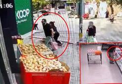 El ele geldikleri marketten kavurma çaldılar; o anlar kamerada