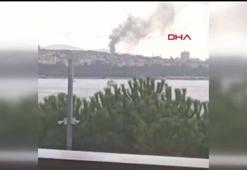 Kadıköy'de 20 katlı inşaatta yangın