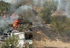 Balıkesir'deki yangın 5 saatte söndürüldü