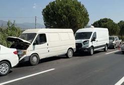 4 aracın karıştığı kazada anne ve 3 aylık bebeği yaralandı