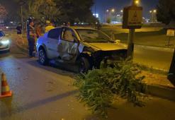 Bursa'da hafif ticari araçla otomobil çarpıştı: 1 yaralı