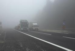 Bolu Dağı'nda sis etkili oldu