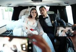 Belediye başkanının makam aracı, depremzede çiftin gelin arabası oldu