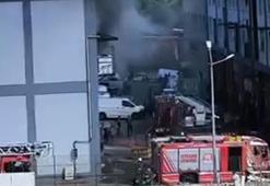 Başakşehir'de sanayi sitesinde yangın