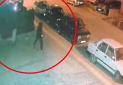 Ankara'da iş yerinin kundaklanması kamerada