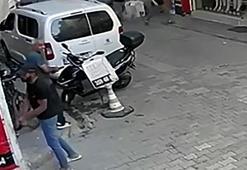 Silahları tutukluk yapınca otoparka saldırıdan vazgeçip kaçtılar; o anlar kamerada
