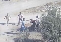 Kuzenlerin sondaj kuyusu açma kavgası; çiftin darbedildiği anlar kamerada