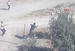 Kuzenlerin sondaj kuyusu açma kavgası; çiftin darbedildiği anlar kamerada