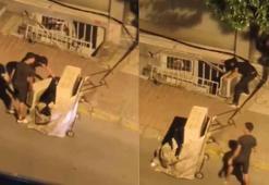 Şişli’de klima motorunu çalmaya çalışırken yakalandılar; kovalamaca kamerada