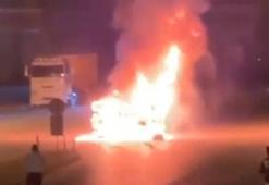 Devrilip alev alan UTV’nin sürücüsü öldü