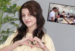 Kanseri yenen liseli Gülnaz'a sınıf arkadaşlarından pastalı karşılama