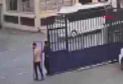 El freni çekilmeyen minibüsü koşarak durdurup park etti; o anlar kamerada