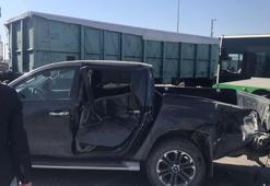 Batman’da yük treni, hemzemin geçitte kamyonete çarptı