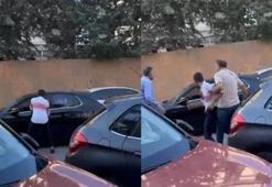 Bahçelievler'de yol verme kavgası kamerada