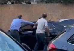 Bahçelievler'de yol verme kavgası kamerada