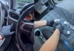 Beşiktaş'ta şüphe üzerine durdurulan otomobilin gizli bölmesinden uyuşturucu çıktı