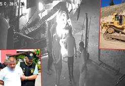 Kaporayı geri alamadıkları için dozeri kaçırmışlar