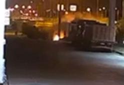 Aydın'da 3 aracın karıştığı kaza kamerada; 1 ölü, 5 yaralı